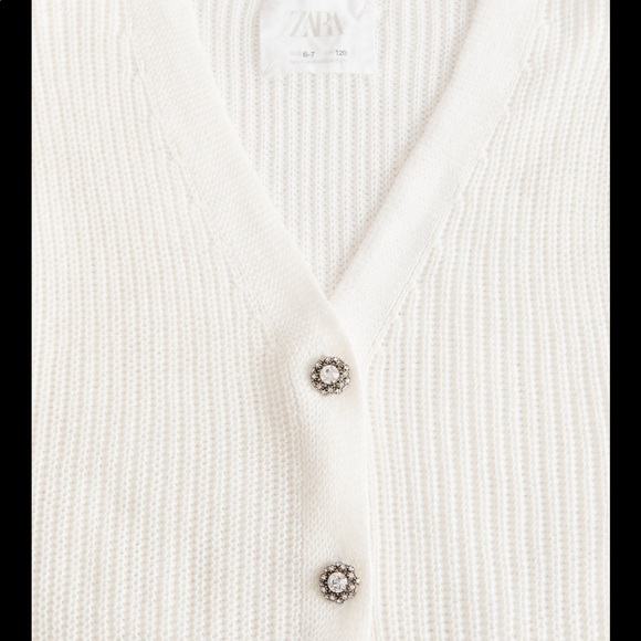 Zara Shirts & Tops Zara Jewel Button Knit Vest Poshmark